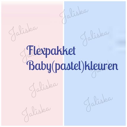 Pakket Flexfolie Baby(pastel) kleuren 10 vellen
