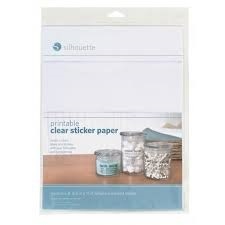 Silhouette Printable clear sticker paper - Jaliska