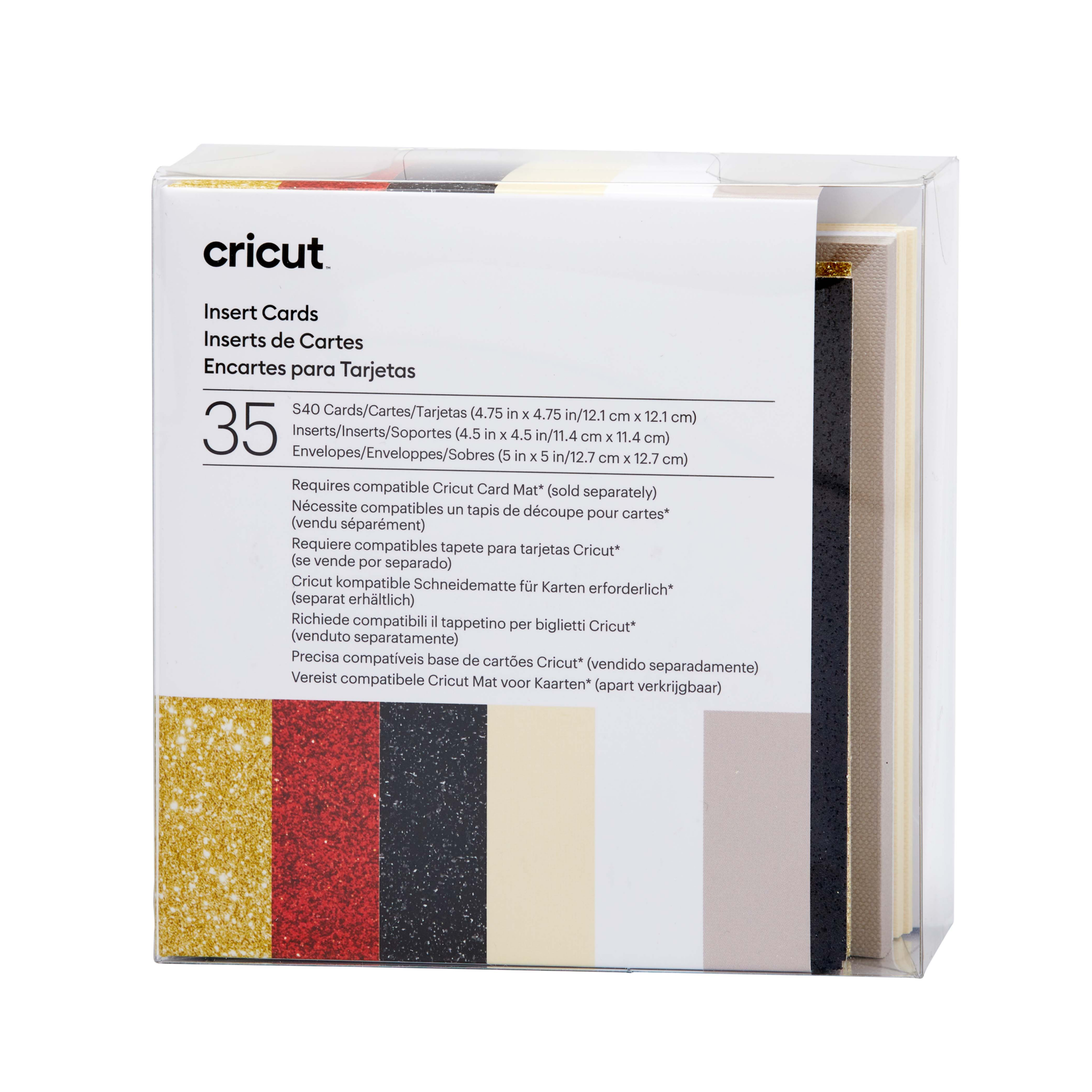 Cricut Insert Cards FOIL Celebration S40 14 Tarjetas de Transferencia de  Papel Aluminio 121x121mm Mu