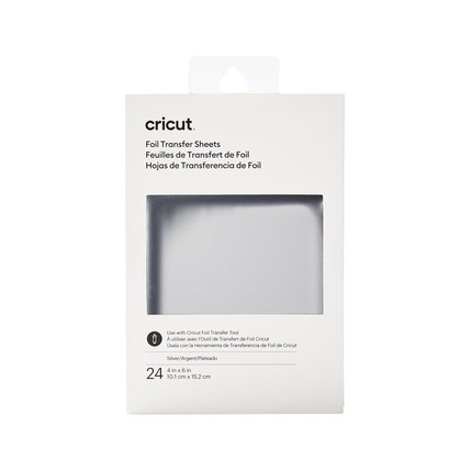 Cricut Cricut Foil Transfer Sheets Silver  10 x 15 cm - Folie Transfervellen  Zilver | 2008713