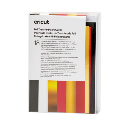 Cricut Cricut FOIL Transfer Insert Cards Royal Flush R10-8,9 x 12,4 cm| 2009479