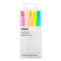 Cricut Cricut Opaque Gel Pens 5 pack (Pink, Orange, White, Yellow, Blue) | 2009849