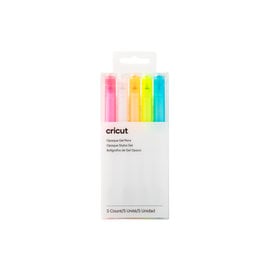 Cricut Opaque Gel Pens 5 pack (Pink, Orange, White, Yellow, Blue) | 2009849