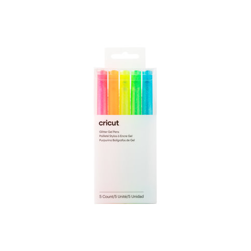 Cricut Cricut Glitter Gel Pens Neon 5 pack (Pink, Orange, Yellow, Green, Blue) | 2009961