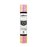 TeckWrap TeckWrap Holographic Opal Pattern Adhesive Vinyl Peach Yellow Rose