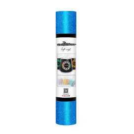 TeckWrap Glitter Adhesive Craft Vinyl Bright Blue