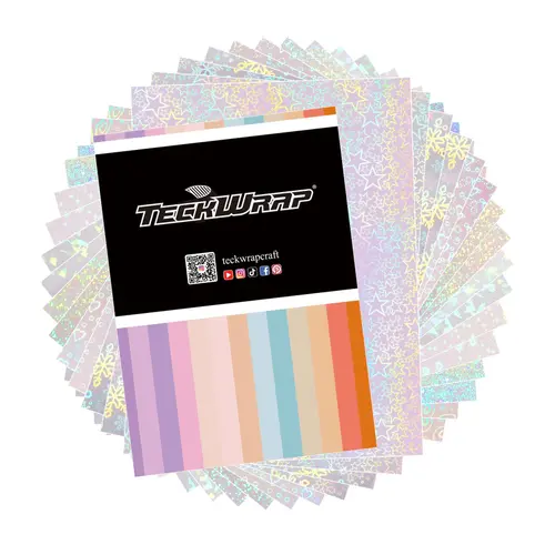 TeckWrap TeckWrap COLD Laminate Sheets (NON-Printable) Holographic