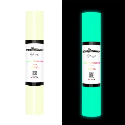 TeckWrap TeckWrap Glow in the Dark Heat Transfer Vinyl White (textielfolie)