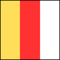 Pakket Statische raamfolie Carnaval, geel, rood en wit (5m per kleur)
