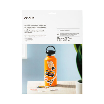 Cricut Cricut Printable Waterproof Sticker Set Transparent A4 | 2010352