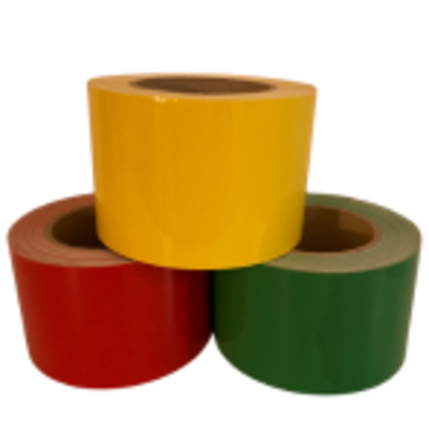 Statische raamfolie Carnaval, rood, geel en groen (3 x 25 m x 7,5 a 8,5 cm)