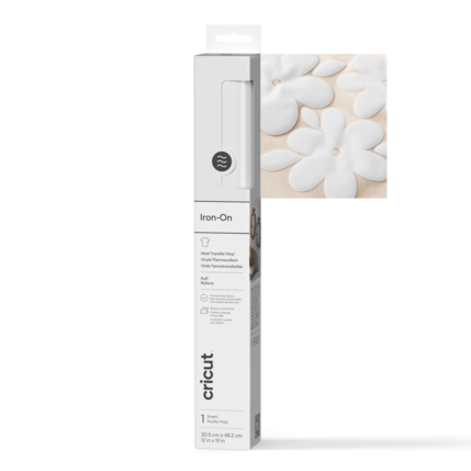 Cricut Puff Iron-on White 12 x 19 inch (30 x 48 cm) | 2011774 Cricut Cricut Puff Iron-on White 12 x 19 inch (30 x 48 cm) | 2011774