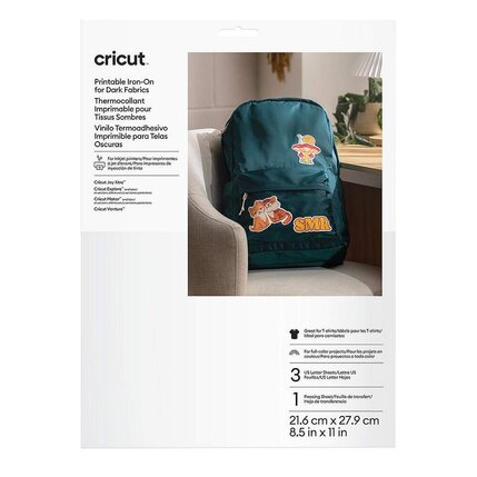 Cricut Cricut Printable Iron on for Dark Fabric  (donkere kleuren textiel) A4 | 2011742