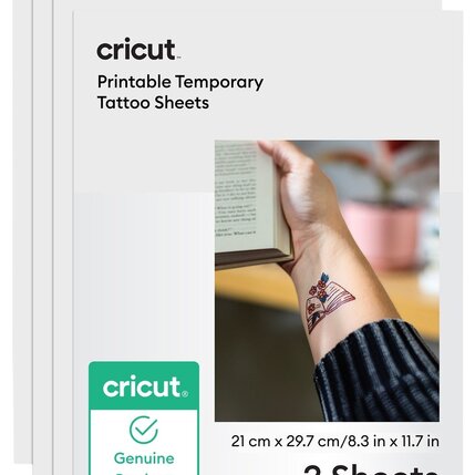 Cricut Printbare vellen voor tijdelijke tatoeages - Temporary Tattoo Sheets | 2112791 Cricut Cricut Printbare vellen voor tijdelijke tatoeages - Temporary Tattoo Sheets | 2112791