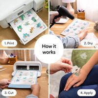 Cricut Printbare vellen voor tijdelijke tatoeages - Temporary Tattoo Sheets | 2112791 Cricut Cricut Printbare vellen voor tijdelijke tatoeages - Temporary Tattoo Sheets | 2112791