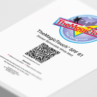 TheMagicTouch TheMagicTouch Verwijderbare sticker mat wit (SPF61) A4