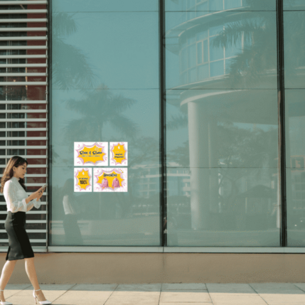 TheMagicTouch TheMagicTouch Verwijderbare sticker mat wit (SPF61) A4