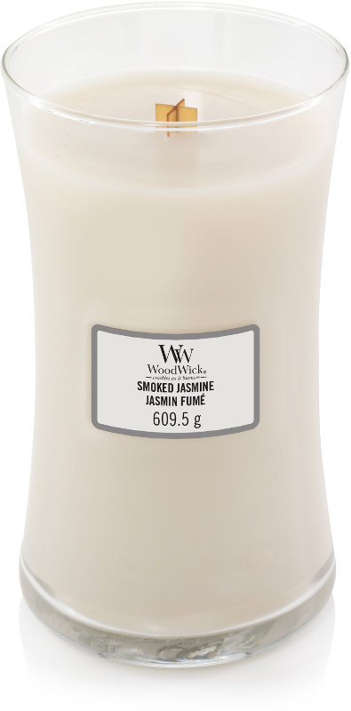 Woodwick Smoked Jasmine kaars groot