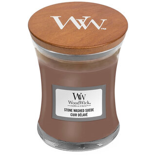 Woodwick Stone Washed Suede kaarsen