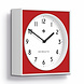 Newgate Burger & Chips wandklok rood 29cm Newgate Burger & Chips wandklok rood 29cm