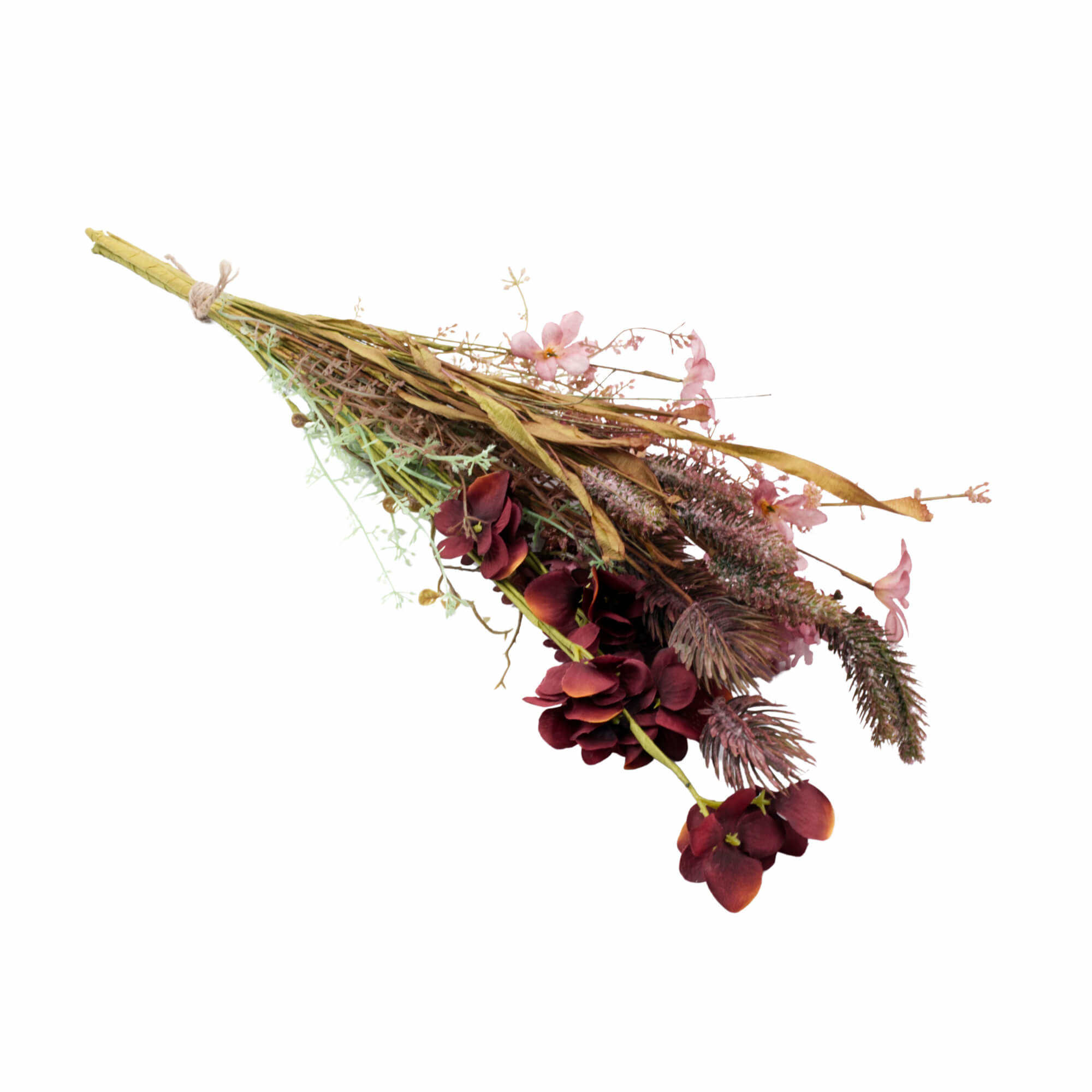 Lolaa Kunstbloemen boeket Burgundy 60cm