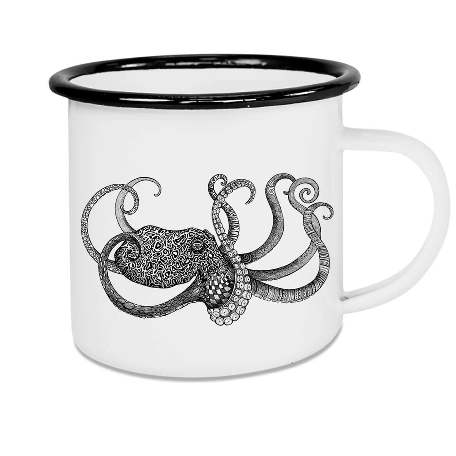 is er schilder Bel terug Ligarti emaille mok Octopus 300ml kopen? - Hetadreswebshop.nl