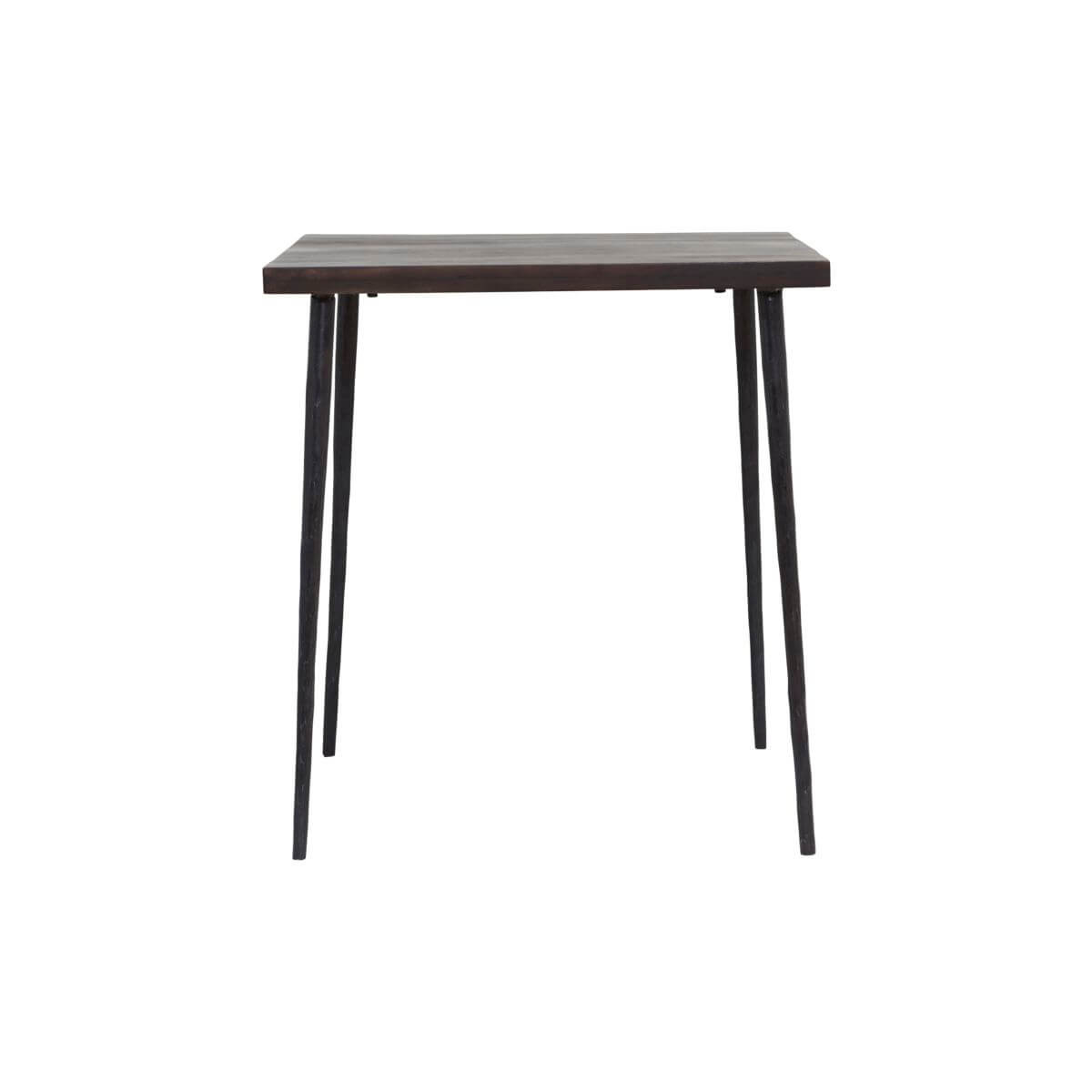 House Doctor tafel Slated zwart 70x70cm