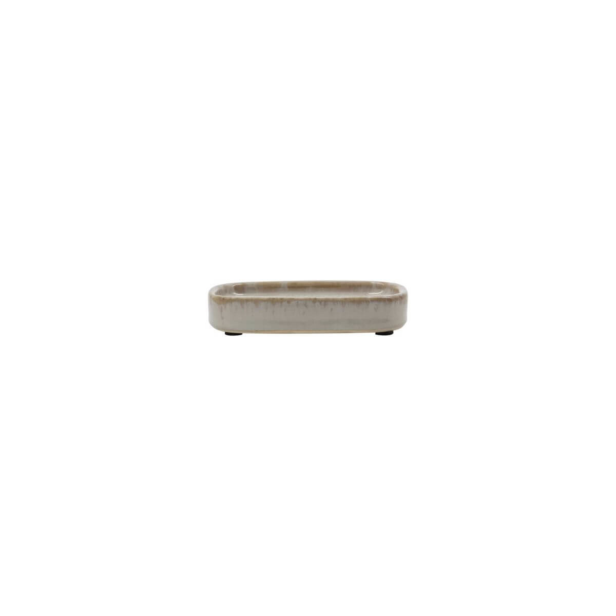 Meraki Zeepschaal Datura Shellish grijs 12cm