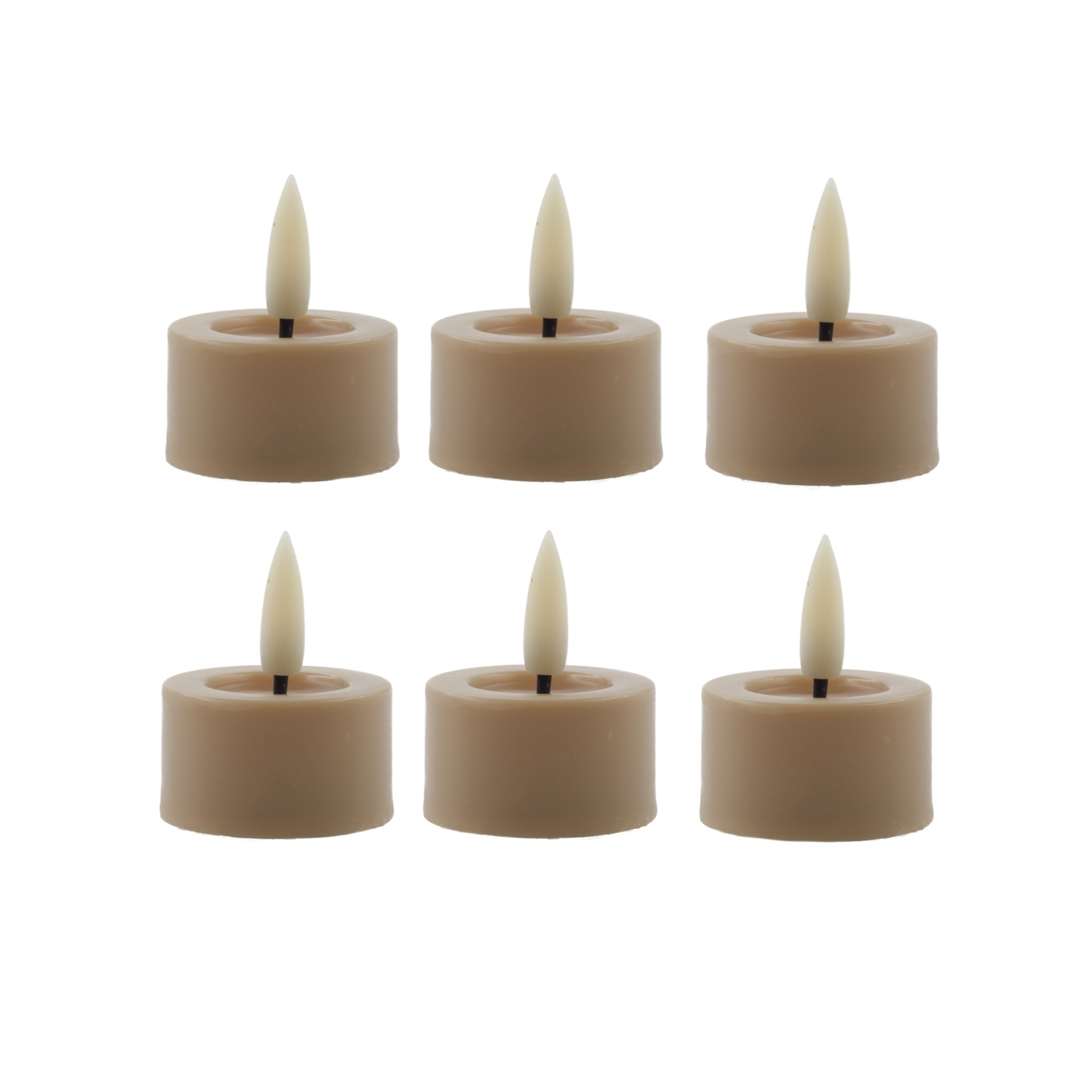 led tea lights sand 6 pieces