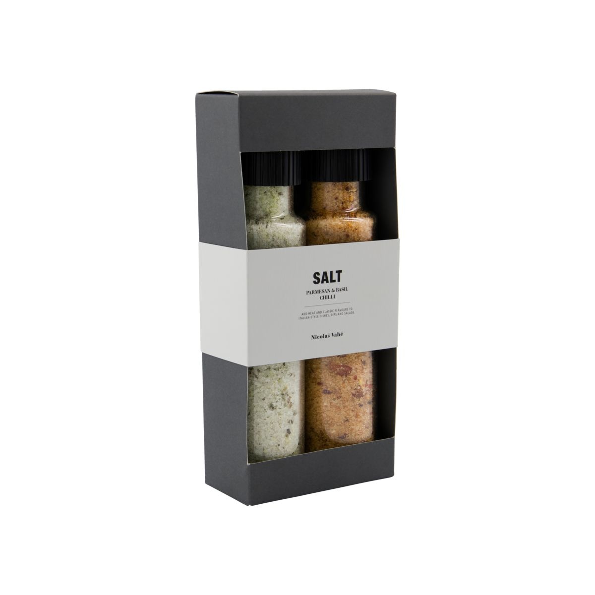 Nicolas Vahe Cadeaubox Parmesan & Basil salt & Chilli salt