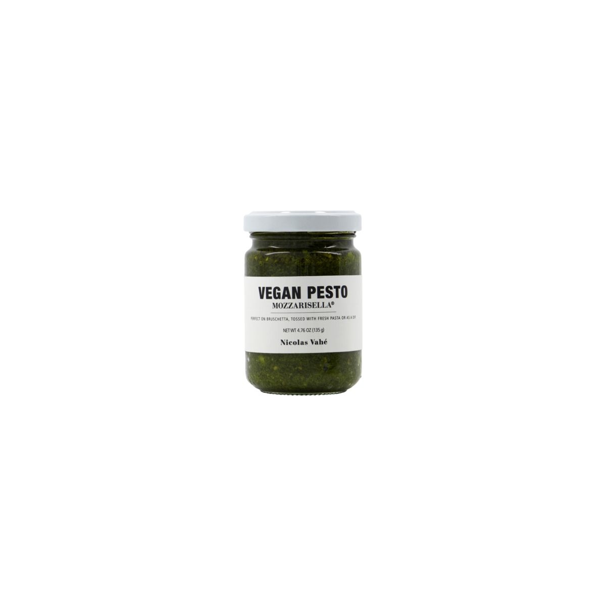 Nicolas Vahe Pesto Vegan met mozzarisella