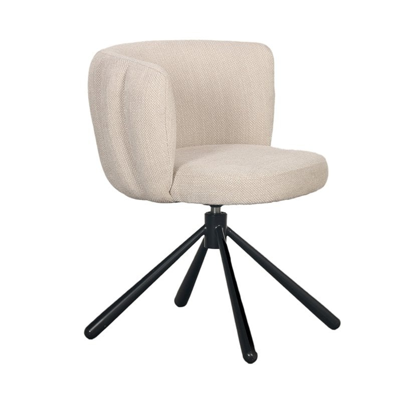 Shell swivel chair beige Het Adres