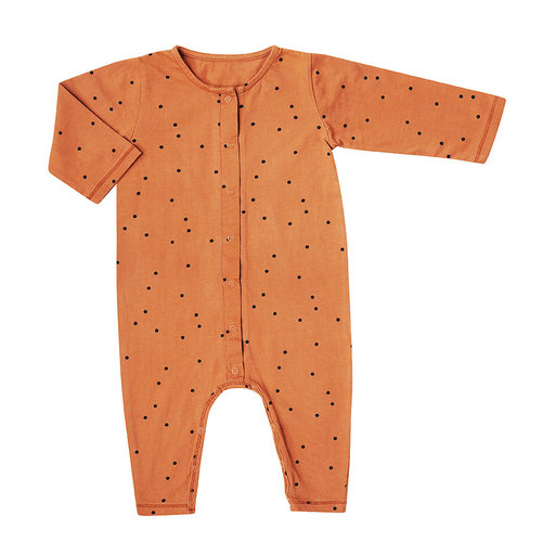 Bonjour Little Bonjour Little | Jumpsuit Dots Nut Bonjour Little Bonjour Little | Jumpsuit Dots Nut