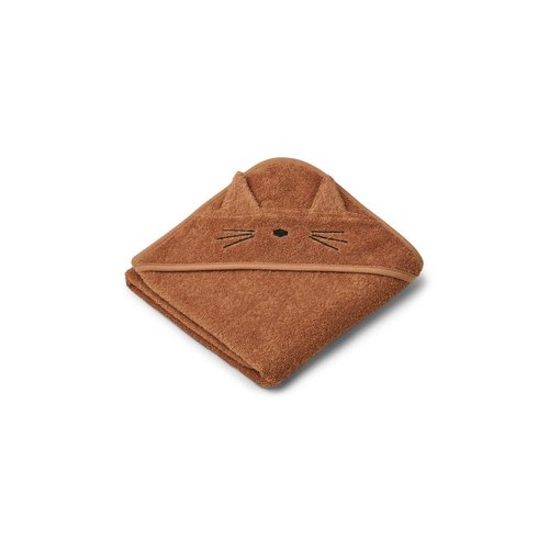 Liewood Liewood | Albert Hooded Towel | Cat terracotta Badcape Liewood Liewood | Albert Hooded Towel | Cat terracotta Badcape