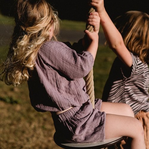 Daily Brat Comfy suit zomersetje Lila top & broek Daily Brat Comfy suit zomersetje Lila top & broek