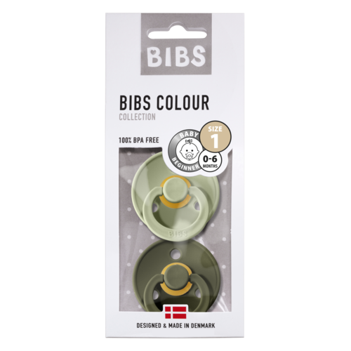 Bibs BIBS | Fopspeen natuurrubber Blister | T1 / 0-6 maand 2 pack