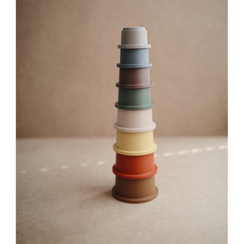 Mushie Mushie | Stacking cups | Stapeltoren Retro Mushie Mushie | Stacking cups | Stapeltoren Retro
