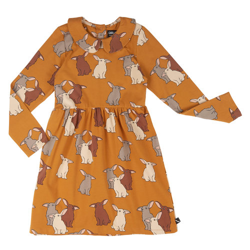 CarlijnQ CarlijnQ | Rabbit | Skater Dress With Collar CarlijnQ CarlijnQ | Rabbit | Skater Dress With Collar