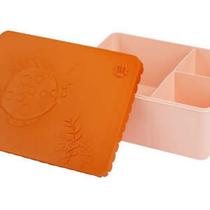 Blafre Blafre | Lunchbox 3 vakjes | Sea Life oranje + roze