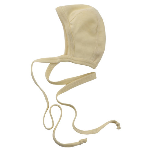 Engel Natur Engel Natur | Baby bonnet | Strikmutsje wol | Naturel