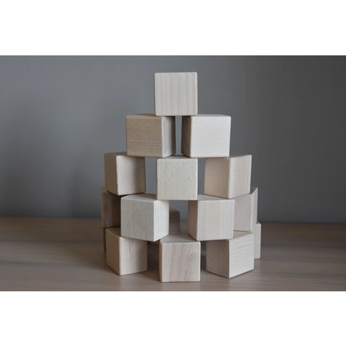 Just Blocks Just Blocks | Wooden blocks baby pack (16 pieces)
