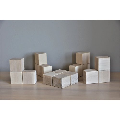 Just Blocks Just Blocks | Wooden blocks baby pack (16 pieces)