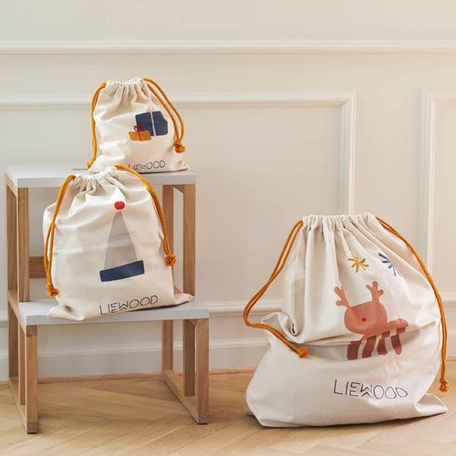 Liewood Liewood | Dust bag - big | Holiday mix grote tas Liewood Liewood | Dust bag - big | Holiday mix grote tas