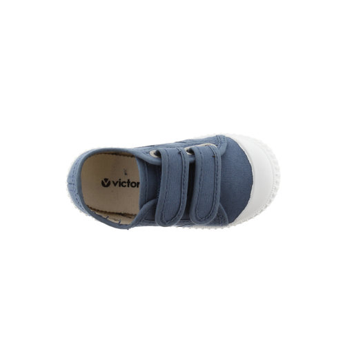 Victoria Victoria | 136606 | Lage Sneakers klittenband | Jeans blauw