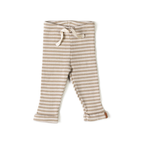 Nixnut Nixnut | Rib Legging | Biscuit Stripe Nixnut Nixnut | Rib Legging | Biscuit Stripe
