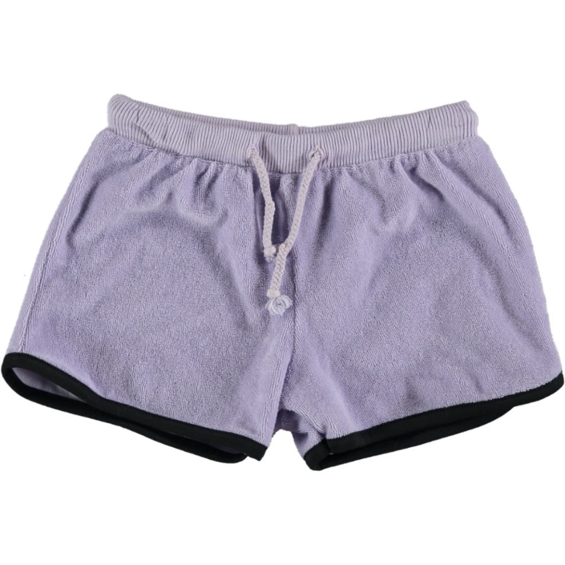 Picnik | Zachte badstof shorts | Lila - Bij en Mus
