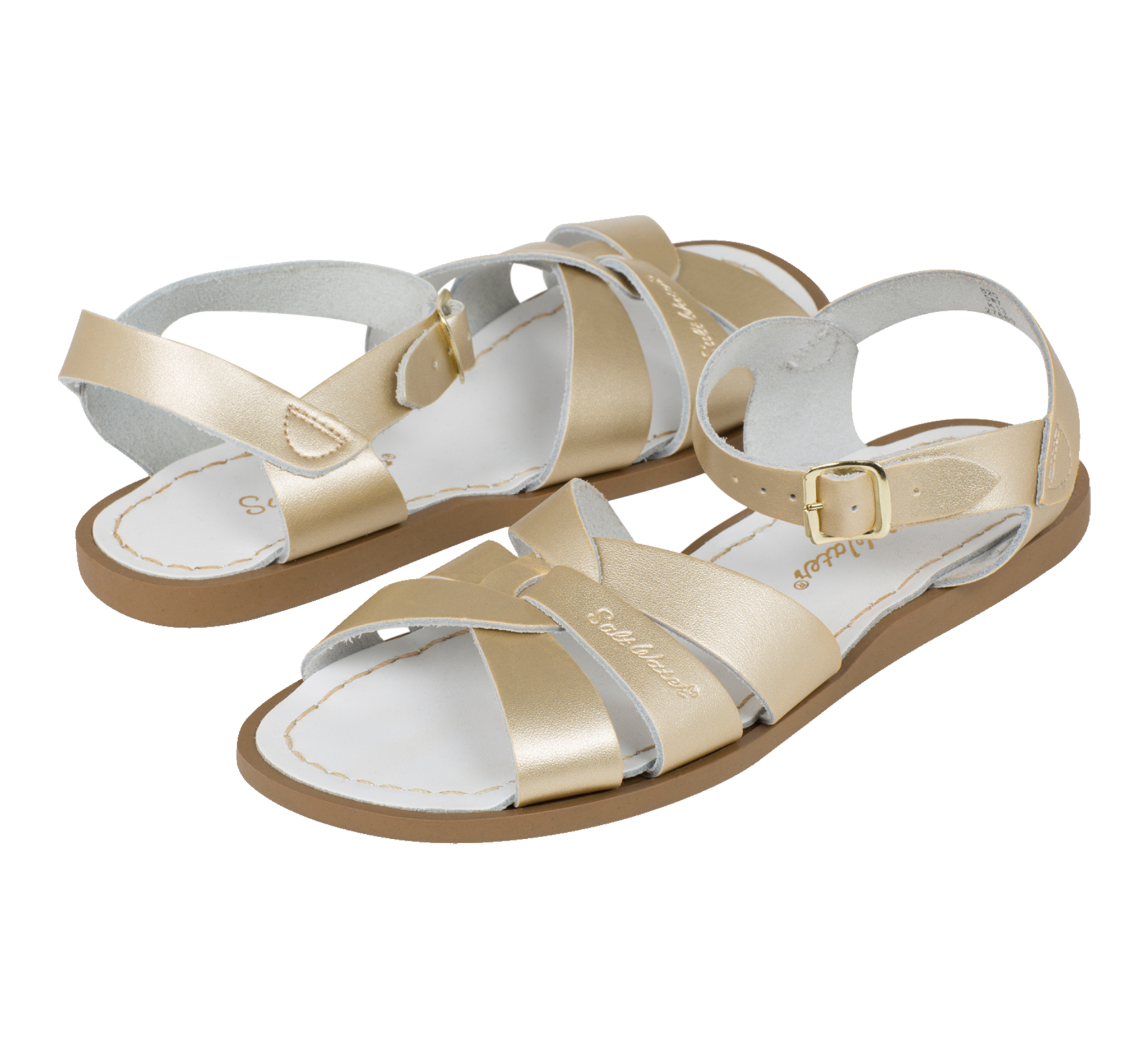 SaltWater Sandals Original Child Gold Bij en Mus