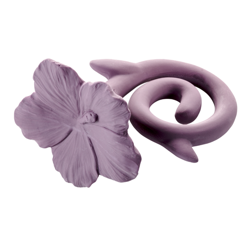 Natruba Natruba | Teether Hawai Flower | Bijtring Bloem paars