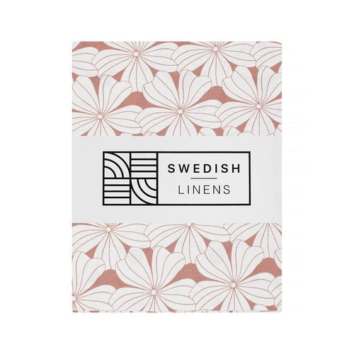 Swedish Linens Swedish Linens | Hoeslaken Flowers | Terracotta Pink