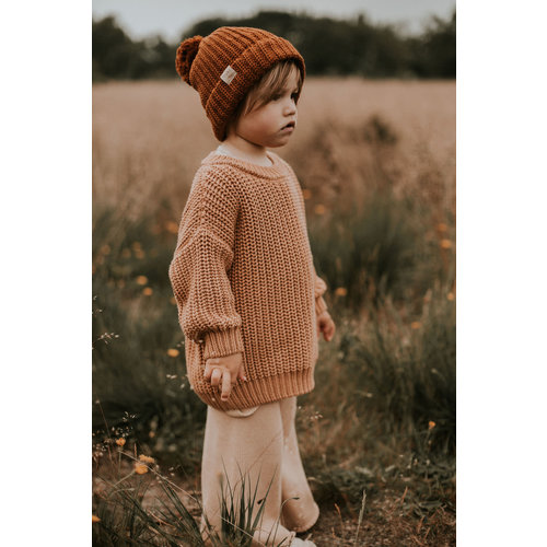 Yuki Kidswear Yuki | Chunky knit Sweater | Coral